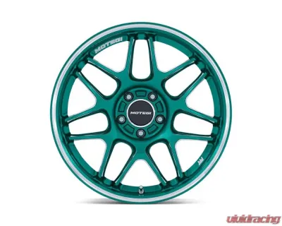 MOTEGI Racing MR158 Tsubaki Wheel 18x9.5 5X114.3 15 Hokkaido Green w/Machined Lip - MR158ED18951215