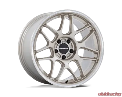 MOTEGI Racing MR158 Tsubaki Wheel 18x8.5 5x112 42 Motorsport Gold w/Machined Lip - MR158GD18855742