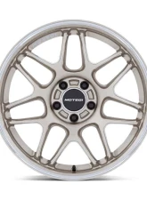 MOTEGI Racing MR158 Tsubaki Wheel 18x9.5 5X114.3 15 Motorsport Gold w/Machined Lip                                     - MR158GD18951215 - Image 3