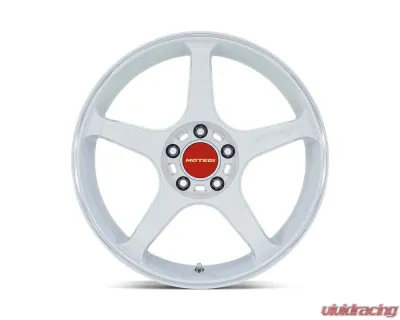 MOTEGI Racing MR159 Battle V Wheel 18x9.5 5X114.3 15 Matsuri White Pearl w/Machined Lip Stripe - MR159WD18951215
