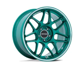 MOTEGI Racing MR158 Tsubaki Wheel 18x9.5 5X114.3 15 Hokkaido Green w/Machined Lip