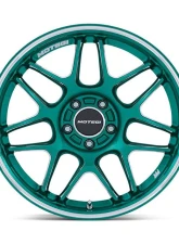 MOTEGI Racing MR158 Tsubaki Wheel 18x10.5 5x120 25 Hokkaido Green w/Machined Lip                                     - MR158ED18055225 - Image 3