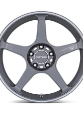 MOTEGI Racing MR159 Battle V Wheel 17x8.5 5x114.3 35mm Gunzilla w/Machined Lip Stripe                                     - MR159AD17851235 - Image 3