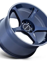 MOTEGI Racing MR159 Battle V Wheel 18x10.5 5x114.3 35mm Obsidian Blue w/Machined Lip Stripe                                     - MR159LD18051235 - Image 2