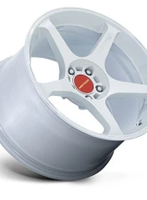 MOTEGI Racing MR159 Battle V Wheel 18x10.5 5x114.3 35mm Matsuri White Pearl w/Machined Lip Stripe                                     - MR159WD18051235 - Image 2