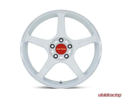MOTEGI Racing MR159 Battle V Wheel 18x10.5 5x114.3 35mm Matsuri White Pearl w/Machined Lip Stripe - MR159WD18051235