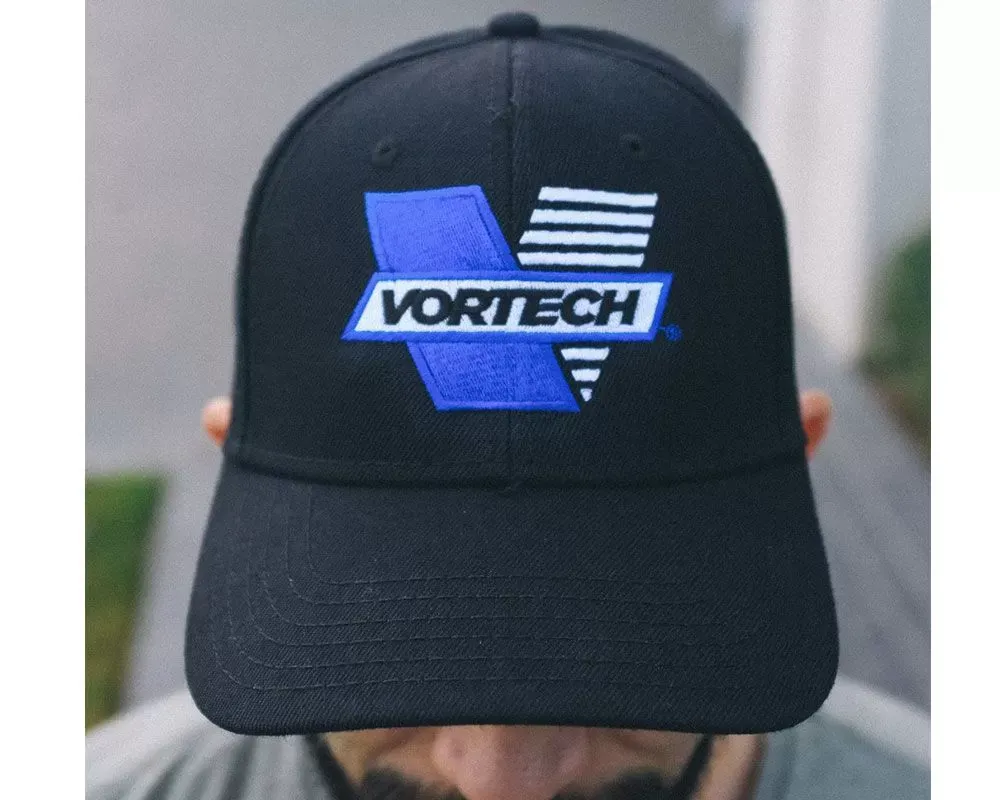 Vortech One Size Fits All Black Vortech Logo Snap Back Hat - 8097