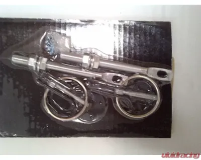 Advan Carbon Universal Polished Aluminum Hood Pins - BK-1HP10001