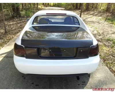 Advan Carbon OEM Design Carbon Fiber Trunk License Plate Garnish Honda Del Sol 1993-1998 - BKHD93-AC209RGC