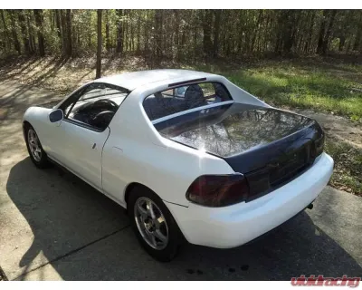 Advan Carbon OEM Design Carbon Fiber Trunk License Plate Garnish Honda Del Sol 1993-1998 - BKHD93-AC209RGC