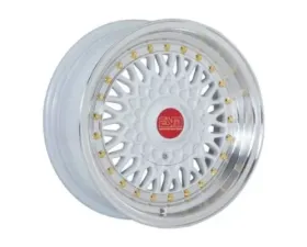 ESM ESM-002R Wheel 15x7 4|5x100 15mm White | Gold Rivet