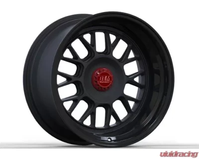 DTM Raderwerkz WB10 Wheel 18x9.5 5x120 -30mm Matte Black | Gloss Lip - WB10MB18X9.55X120ET-30CB741