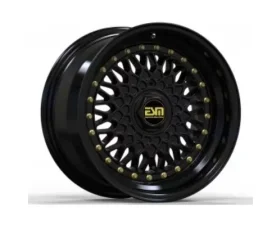 ESM ESM-002R Wheel 18X8 Blank +32mm Gloss Black | Gold Rivet