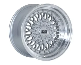 ESM ESM-002R Wheel 15x7 4x100 | 5x100 20mm Silver | Machined Lip