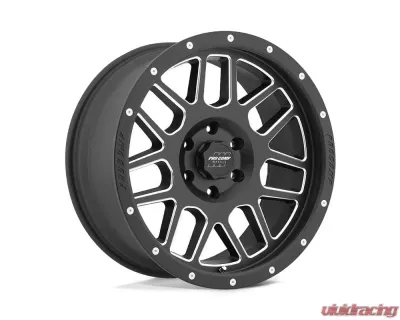 Pro Comp PA40 Vertigo Wheel 17x9 6x135 -6mm Satin Black Milled - PXA5140-7936
