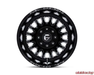 FUEL Wheels D868 ARC Dually Wheel 20x8.25 8x165.1 -201mm Gloss Black Milled - D86820827225
