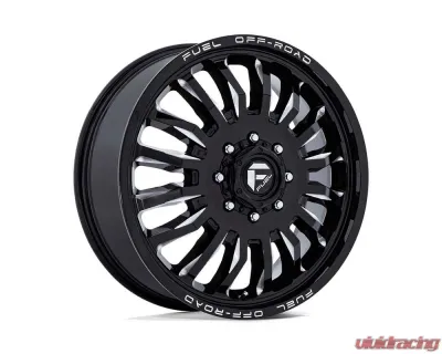 FUEL Wheels D868 ARC Dually Wheel 20x8.25 8x165.1 -265mm Gloss Black Milled - D86820828D45