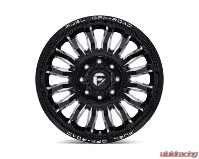 FUEL Wheels D868 ARC Dually Wheel 20x8.25 8x165.1 -265mm Gloss Black Milled - D86820828D45