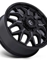 FUEL Wheels D875 Flux Dually Wheel 22x8.25 8x200 104mm Gloss Black Brush-Fc Gray Tint                                     - D875228292 - Image 2