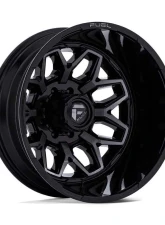 FUEL Wheels D875 Flux Dually Wheel 20x8.25 8x165.1 -240mm Gloss Black Brush-Fc Gray Tint                                     - D87520828D35 - Image 3