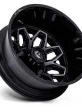 FUEL Wheels D875 Flux Dually Wheel 22x8.25 8x165.1 -240mm Gloss Black Brush-Fc Gray Tint                                     - D87522828D35 - Image 2