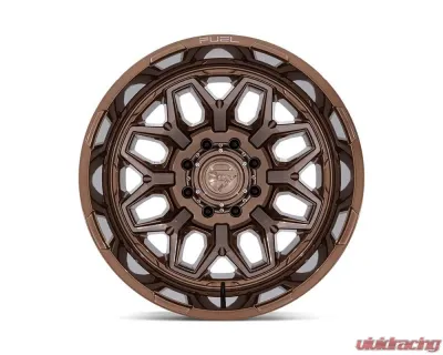 FUEL Wheels D876 Flux Dually Wheel 22x8.25 8x165.1 -265mm Platinum Bronze - D87622828D45