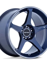 MOTEGI Racing MR159 Battle V Wheel 18x9.5 5x120 0mm Obsidian Blue W/ Machined Lip Stripe                                     - MR159LD18955200 - Image 3