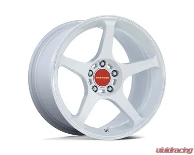 MOTEGI Racing MR159 Battle V Wheel 18x9.5 5x120 0mm Matsuri White Pearl W/ Machined Lip Stripe - MR159WD18955200