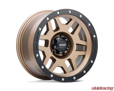 Pro Comp PA41 Phaser Wheel 17x9 6x139.7 -6mm Matte Bronze w/Black Lip - PXA9641-7983