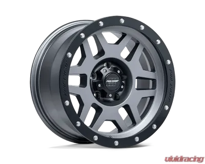 Pro Comp PA41 Phaser Wheel 17x9 5x127 | 5x5 -6mm Matte Graphite w/Black Lip - PXA2641-7973