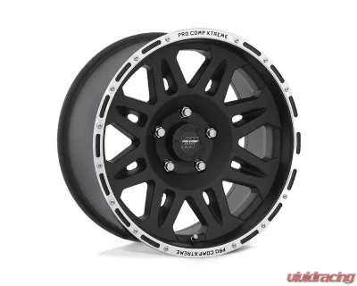 Pro Comp PA5 Torq Wheel 17x9 5x127 | 5x5 -6mm Flat Black Machined - PXA7105-7973