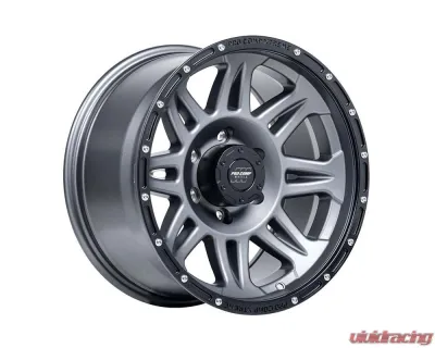 Pro Comp PA5 Torq Wheel 17x8 6x139.7 0mm Graphite w/Black Lip - PXA2605-7883