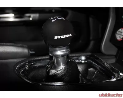 Steeda 6-Speed Shift Knob - Black Ford S550 Mustang 2015-2021 - 203-E216ULSI20