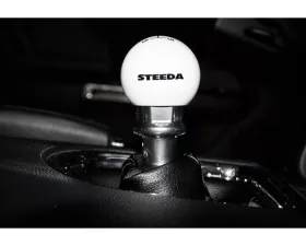 Steeda 6-Speed Shift Knob - White Ford S550 Mustang 2015-2021