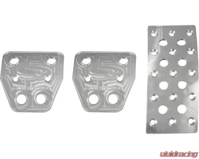 Steeda Aluminum Pedal Covers - Manual Ford Mustang 2005-2014 - 555-1157
