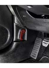 Steeda Billet Aluminum Interior Hood Latch Release Lever - Red Ford Mustang | Fusion | Focus 2012-2022                                     - 555-1248-R - Image 4
