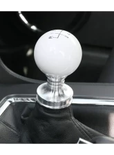 Steeda White Cue Ball Shift Knob & Billet Collar Ford Mustang 2011-2014                                     - 555-1251 - Image 3