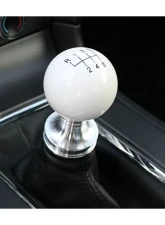 Steeda White Cue Ball Shift Knob & Billet Collar Ford Mustang 2011-2014                                     - 555-1251 - Image 2