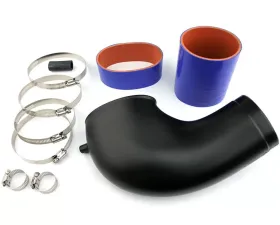 Steeda High Flow Inlet Tube - Black|Blue Hose Ford Mustang GT|Bullitt 2005-2009