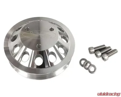 Steeda Billet 3 Bolt Water Pump Pulley Ford Mustang GT 5.0L 2011+ - 555-3367
