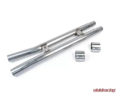 Steeda 304 Stainless Resonator Race H-Pipe Ford Mustang GT 5.0L 2015-2022 - 555-3611