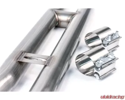 Steeda 304 Stainless Resonator Race H-Pipe Ford Mustang GT 5.0L 2015-2022 - 555-3611