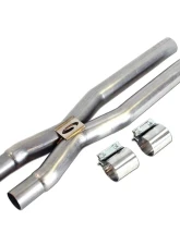 Steeda 304 Stainless Resonator Race X-Pipe Ford Mustang GT 5.0L 2015-2024                                     - 555-3618 - Image 6
