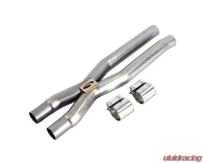 Steeda 304 Stainless Resonator Race X-Pipe Ford Mustang GT 5.0L 2015-2024 - 555-3618
