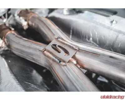 Steeda 304 Stainless Resonator Race X-Pipe Ford Mustang GT 5.0L 2015-2024 - 555-3618