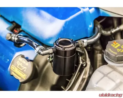 Steeda Black Billet Oil Separator Ford Mustang GT 2015-2022 - 555-3716