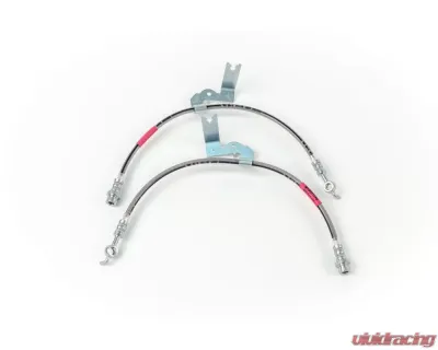 Steeda Stainless Braided Full Front|Rear Brake Hose Kit Ford Fusion 2013-2019 - 555-6028