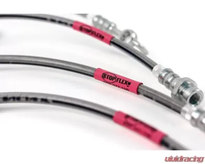 Steeda Stainless Braided Full Front|Rear Brake Hose Kit Ford Fusion 2013-2019 - 555-6028