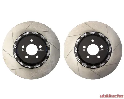 Steeda Front Two-Piece 380mm x 34mm Floating Rotors Pair Ford S550 Performance | Mustang GT 2015-2023 - 555-6032