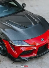 Seibon TV-Style Double-Sided Carbon Fiber Hood Toyota GR Supra 2020-2026                                     - HD20TYSUP-TV-DS - Image 8